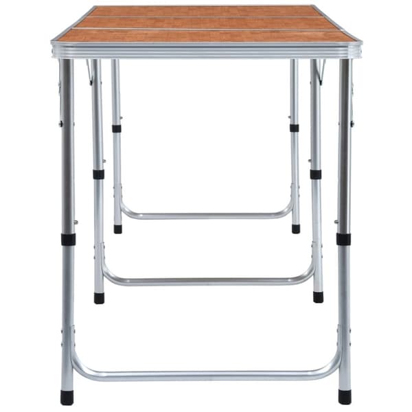 foldbart campingbord aluminium 180 x 60 cm
