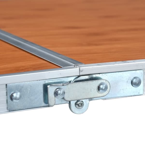 foldbart campingbord aluminium 180 x 60 cm