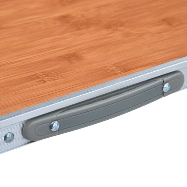 foldbart campingbord 60x45 cm aluminium
