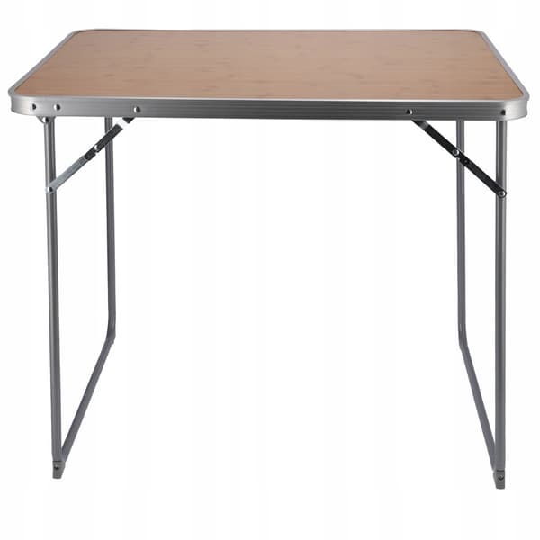 Sammenklappeligt campingbord - brun