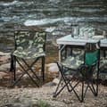 Miniatyrbild 9 av 10: SoBuy Campingstol Trädgårdsstol Fiskarstol Hopfällbar stol FST96-TN