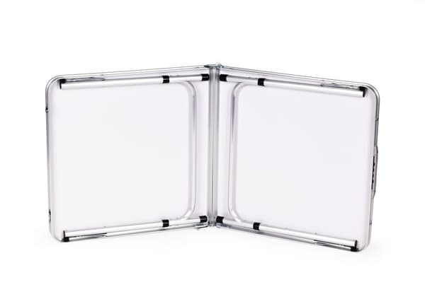 Sammenklappeligt campingbord - 120x60 cm - justerbar højde - 4,6 kg