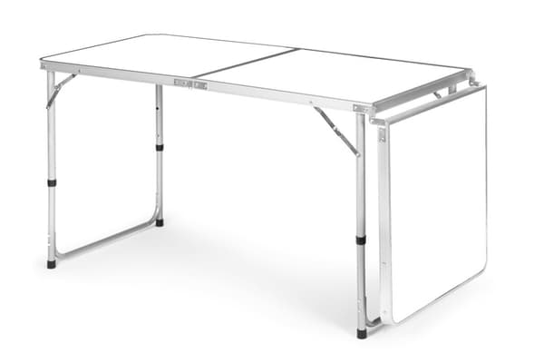 Foldbart campingbord - 180x60 cm - letvægt - anti-slip fødder