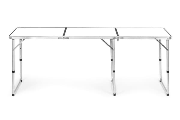 Foldbart campingbord - 180x60 cm - letvægt - anti-slip fødder