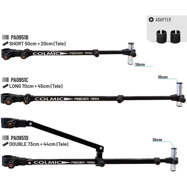 Colmic Feeder Arm 10 Cm  70+45 cm