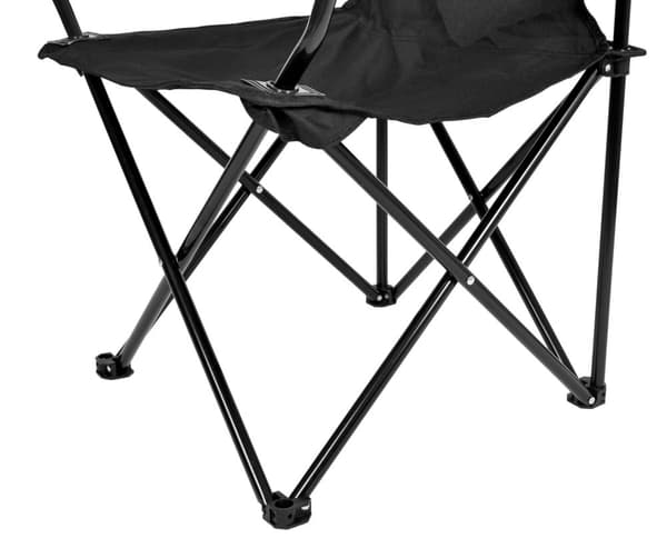 HUGO foldbar campingstol, sort