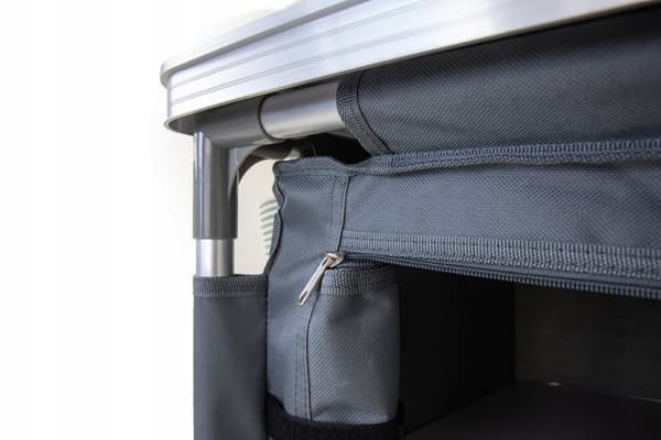 TOURIST-KEITTIÖKAAPPI kokoontaitettava puutarhapöytäkassi CAMPING-pöytä