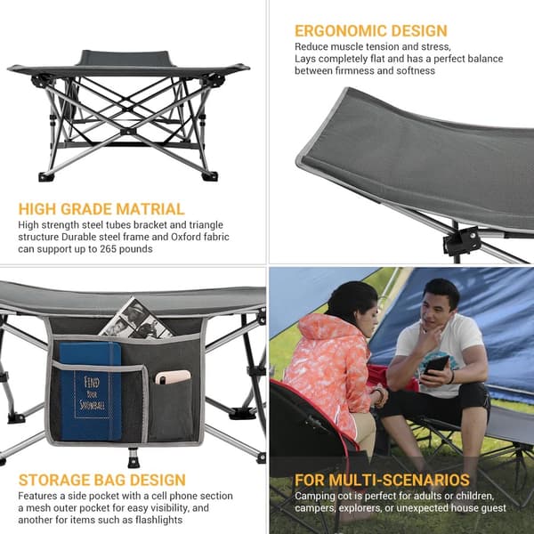 KING CAMP Komfort foldbar camping liggestol