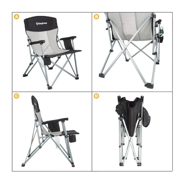 KING CAMP Polar C20 foldbar campingstol - sort