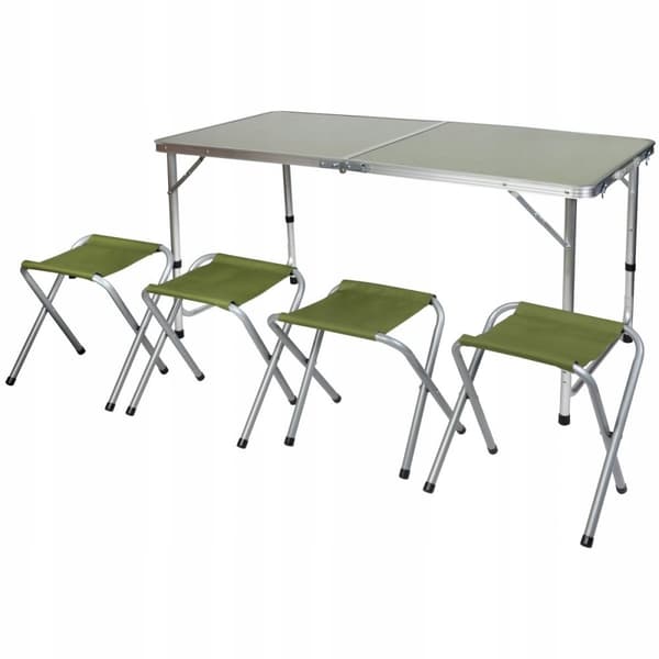 foldbart CAMPINGBORD OG 4 STOLE