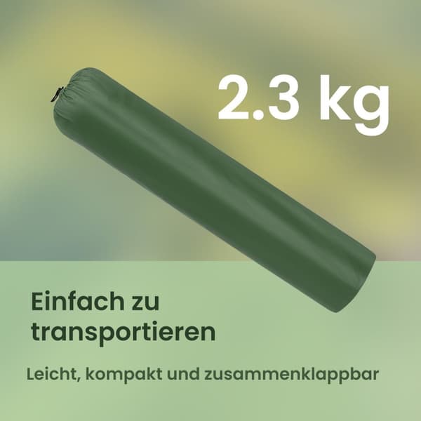 Foldestole sæt af 2 - Campingstole med armlæn - bærbar og robust - sort