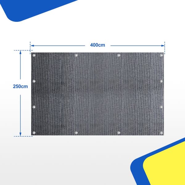 Wodoodporna markiza dywanowa kempingowa namiot dywanowy na zewnątrz namiot plandekowy piknik -Grey-2.5x4m
