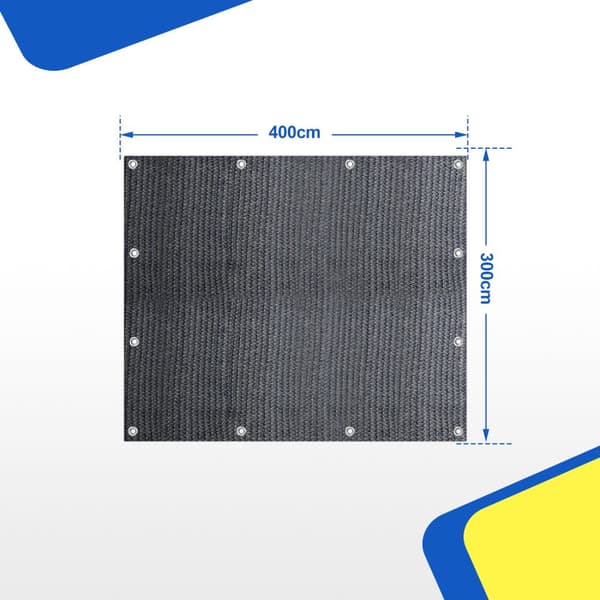 Markiza wodoodporna dywan kempingowy dywan namiot ziemia na zewnątrz namiot plandeka piknik -Grey-3x4m