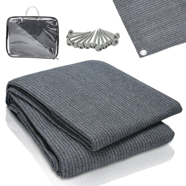 Markiza wodoodporna dywan dywany kempingowe namiot ziemia na zewnątrz namiot plandeka piknik -Grey-3x6m