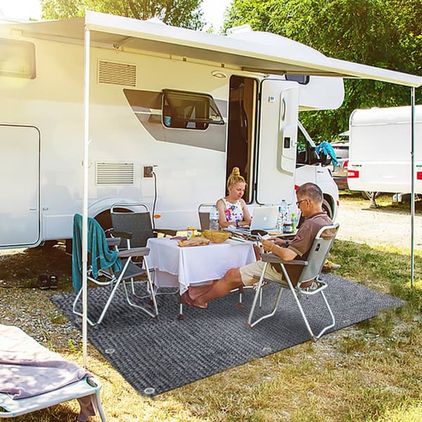 Markiza wodoodporna dywany kempingowe namiot ziemia na zewnątrz namiot plandeka piknik -Grey-4x6m