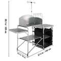 Miniatyrbillede 2 af 2: Udendørs køkkenbord, foldbart design, aluminiumslegeringsbeslag, 1 Skab