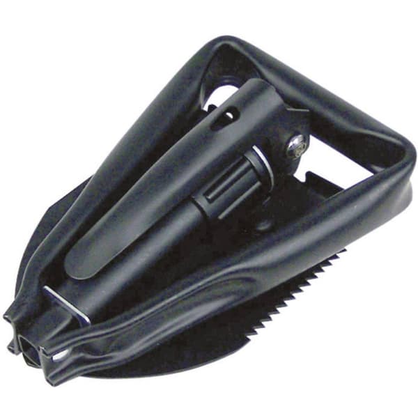 Berger & Schröter Folding shovel 31034 Spade med kratta, med sågkant, med väska