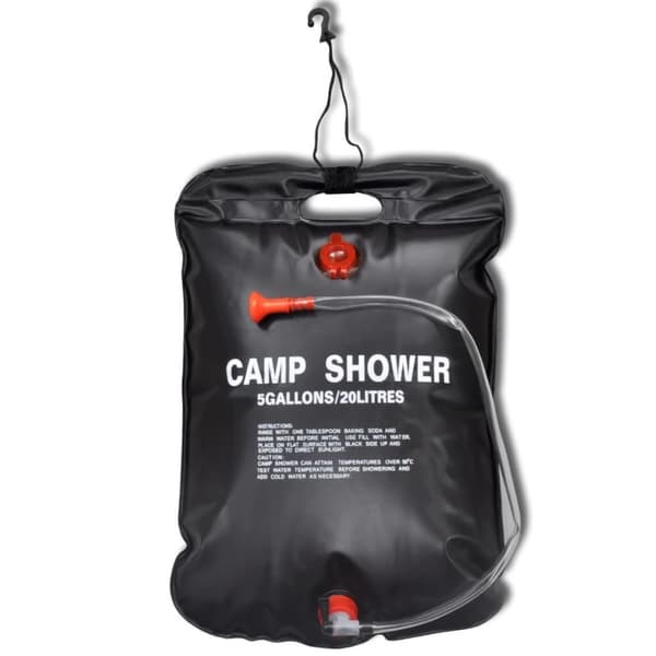 vidaXL Camp Shower solopvarmede campingbrusere 2 stk. 20 l
