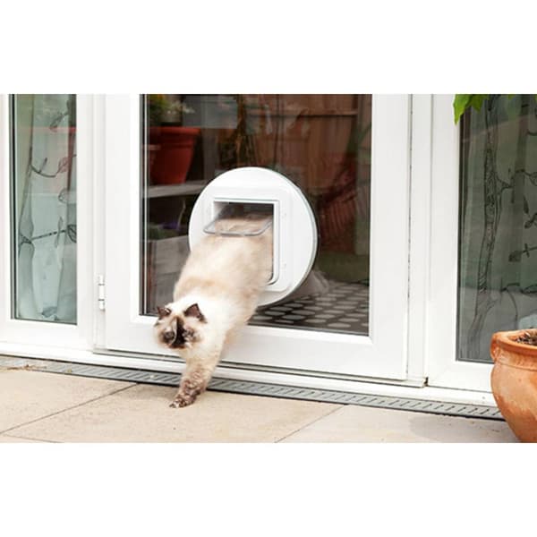 SureFlap Mikrochip Cat door Husdjurslucka Vit 1 st