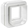 Miniatyrbild 1 av 4: SureFlap Mikrochip DualScan Husdjurslucka Vit 1 st