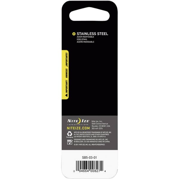 NITE Ize NI-SB5-03-01 Karbinhake S-Biner Gr. 5 111 mm x 49 mm 1 st
