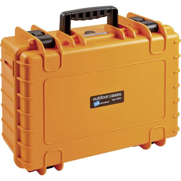 B & W International Friluftsväska outdoor.cases Typ 5000 22.2 l (B x H x D) 470 x 365 x 190 mm Orange 5000/O/SI