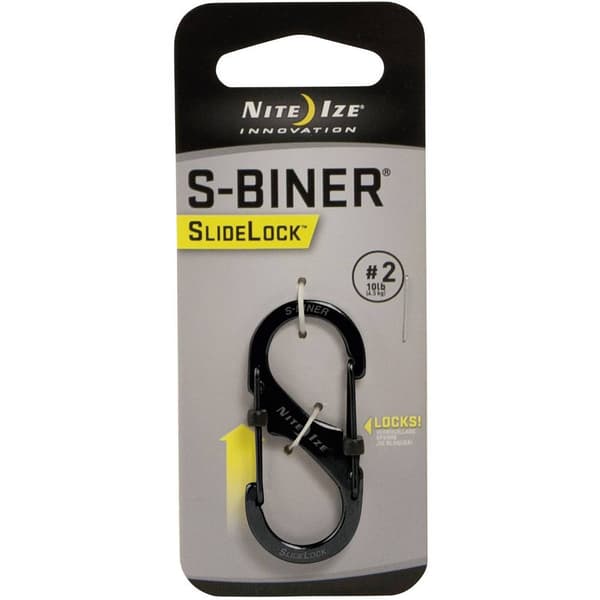 NITE Ize NI-LSB2-01-R3 Karbinhake SideLock S-Biner 2 50 mm x 22 mm x 8 mm 1 st