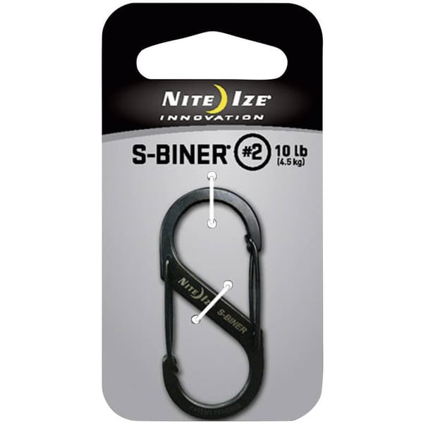 NITE Ize NI-SB2-03-01 Karbinhake S-Biner Gr. 2 50 mm x 22 mm 1 st
