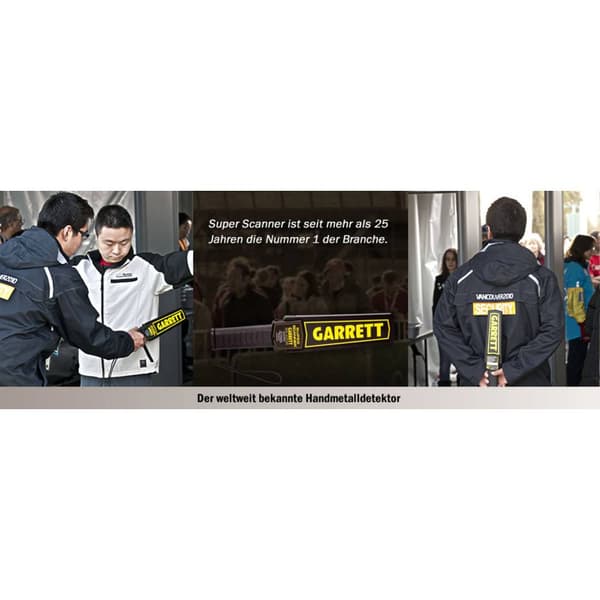 Garrett Super Scanner V Handdetektor digital (LED), akustisk 1165190