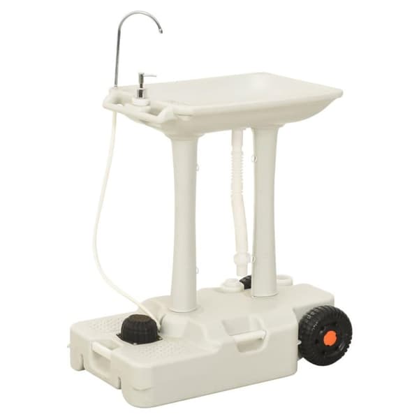 vidaXL Håndvaskstativ for camping med dispenser 35 L