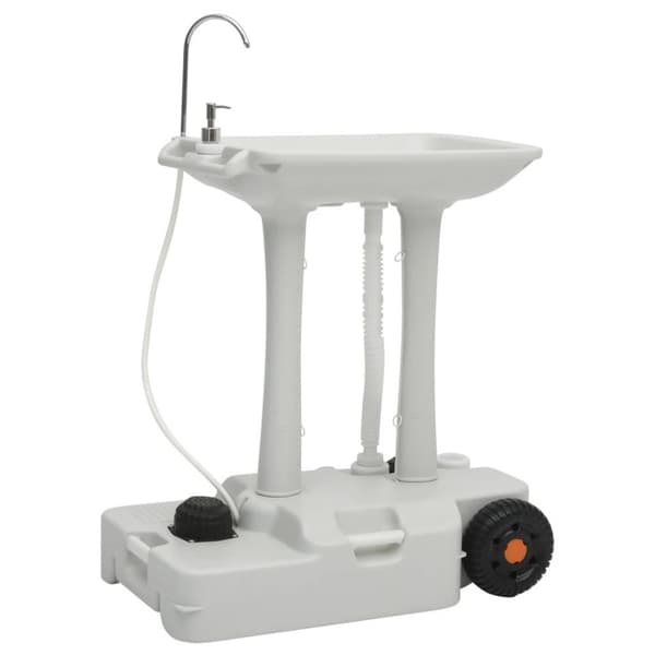 vidaXL Håndvaskstativ for camping med dispenser 35 L