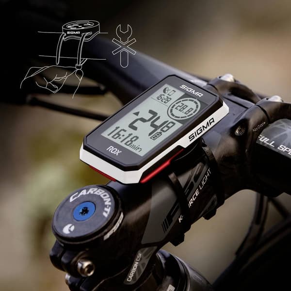 Sigma ROX 2.0 Cykel-gps Cykel GPS, GLONASS, stänkvattenskydd