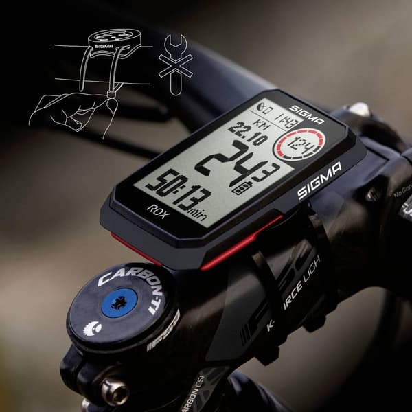 Sigma ROX 4.0 Cykel-gps Cykel GPS, GLONASS, stänkvattenskydd