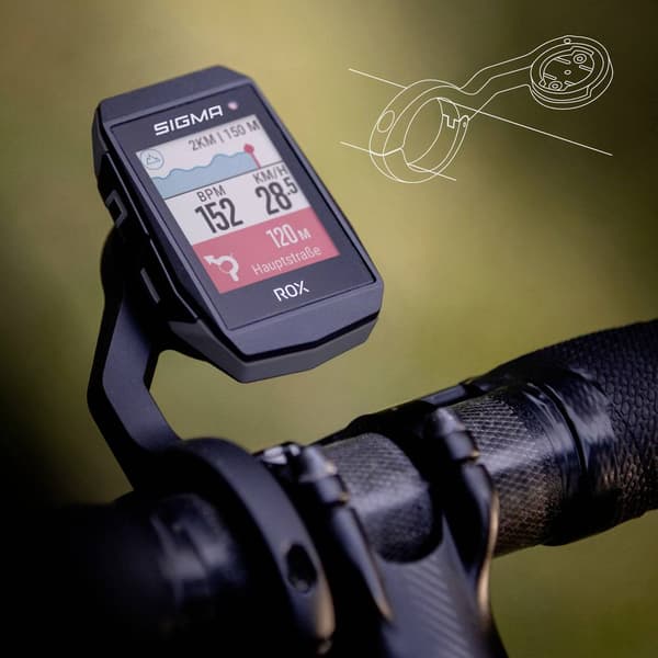 Sigma ROX 11.1 EVO Sensor Set Cykel-gps Cykel GPS, GLONASS, stänkvattenskydd