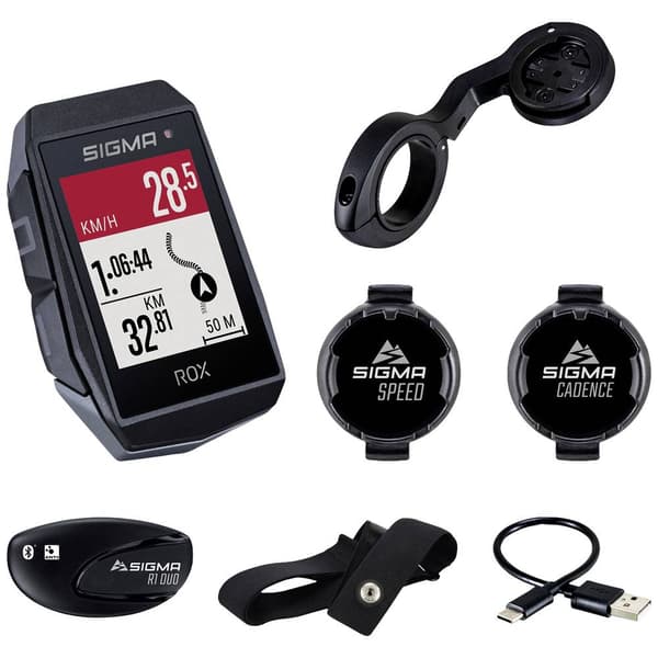 Sigma ROX 11.1 EVO Sensor Set Cykel-gps Cykel GPS, GLONASS, stänkvattenskydd
