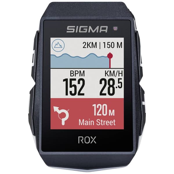 Sigma ROX 11.1 EVO HR Set Cykel-gps Cykel GPS, GLONASS, stänkvattenskydd