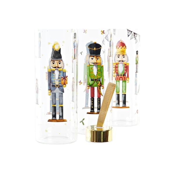 Flaska DKD Home Decor Nötknäppare Glas PVC (550 ml) (3 antal)