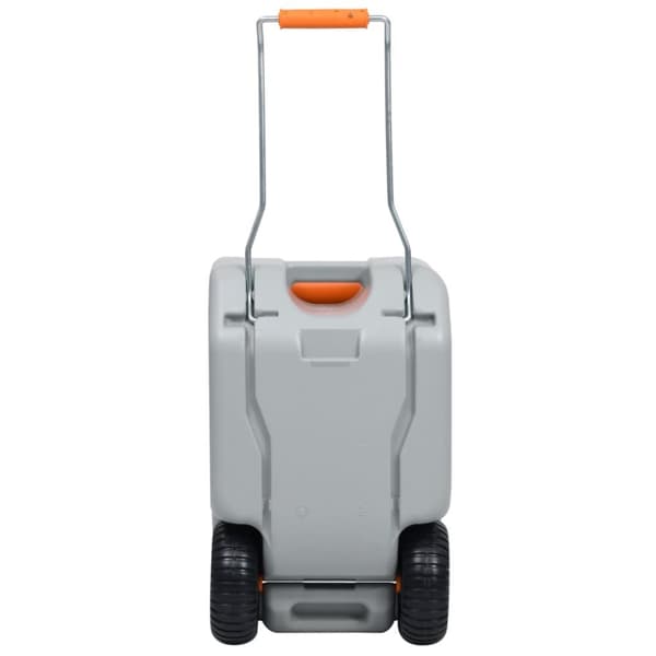 vidaXL Vanntank med hjul for camping 25 L grå