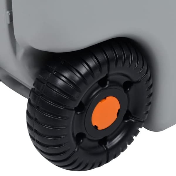 vidaXL Vanntank med hjul for camping 25 L grå