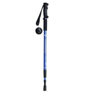 JUNGLELEOPARD 3-sektioneret lige håndtag Aluminium Trekking Pole Multifunktionelle Walking Håndkrykker, Længde: 66-135 cm (Blå)