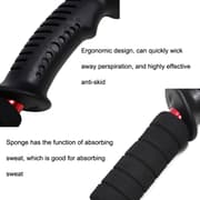 JUNGLELEOPARD 3-sektioneret lige håndtag Aluminium Trekking Pole Multifunktionelle Walking Håndkrykker, Længde: 66-135cm (Rød)