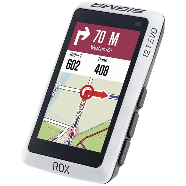 Sigma ROX 12.1 EVO Basic Set - White Cykel-gps Cykel Europa Bluetooth®, GPS, GLONASS