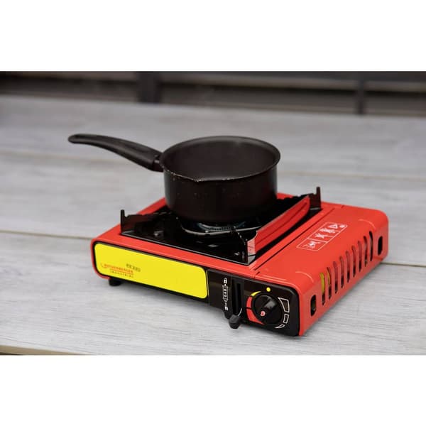 Rothenberger Industrial Gas Camping-kök Gourmet Piezo RS 220 1500003730 Rostfritt stål