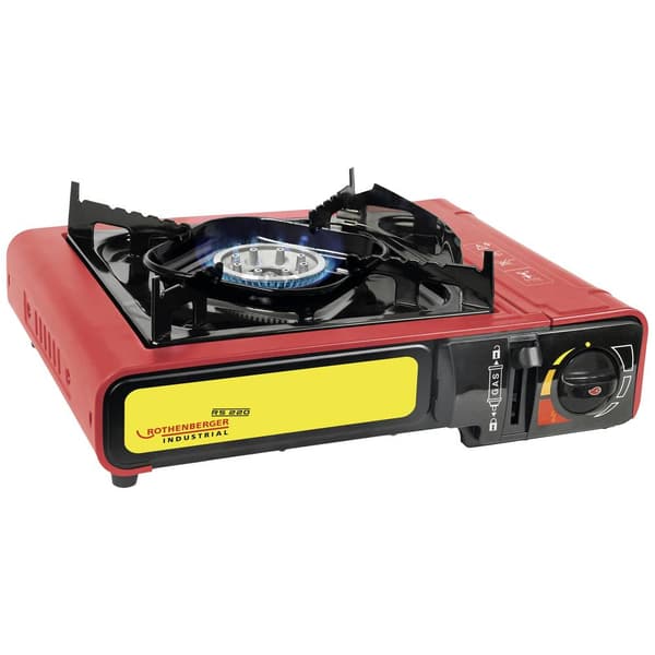 Rothenberger Industrial Gas Camping-kök Gourmet Piezo RS 220 1500003730 Rostfritt stål
