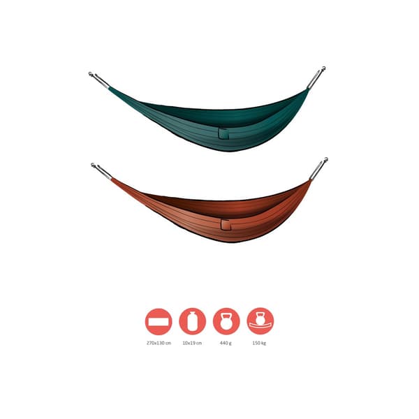 Grand Canyon Bass Hammock Grøn,Orange 270 x 130 cm