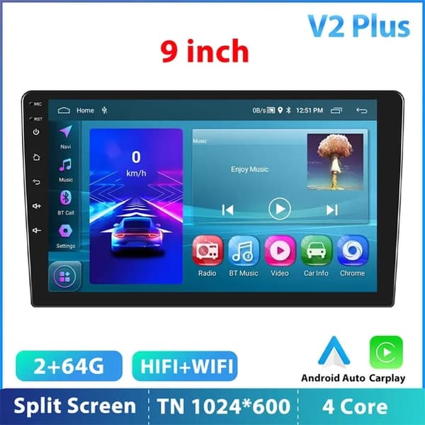 Auton radio, Android 12, GPS