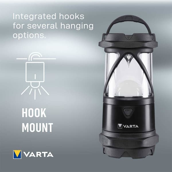 Varta Indestructible L30 Pro Extreme Durable Camping Light Kirkas,Musta