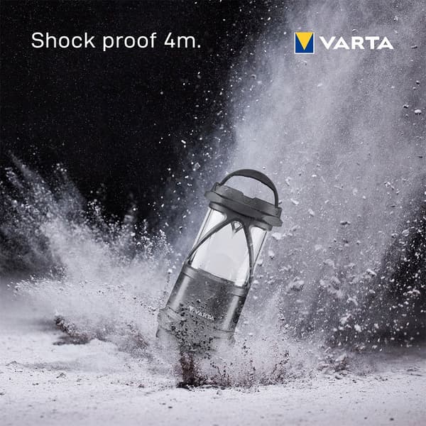 Varta Indestructible L30 Pro Extreme Durable Camping Light Kirkas,Musta