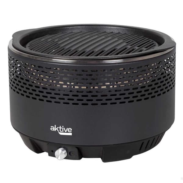 Aktive Rökfri Rund Grill Silver 31 cm