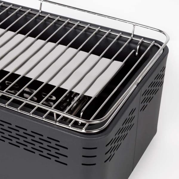 Aktive Rökfri Utegrill Rectangular Silver 42 x 23 cm